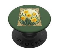 Fête de la Naissance et des Fleurs de Mars avec Daffodil Delight PopSockets PopGrip Adhésif