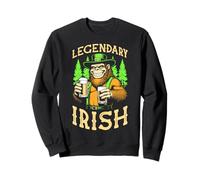 Fête de la Saint-Patrick Bigfoot légendaire bière Irlandaise Sasquatch Sweatshirt