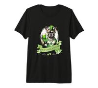 Fête de la Saint-Patrick Bouledogue français I St Paddy's Day Frenchie T-Shirt Haut de Gamme