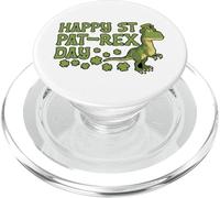 Fête de la Saint-Patrick Dino T Rex Happy Pat-Rex PopSockets PopGrip pour MagSafe