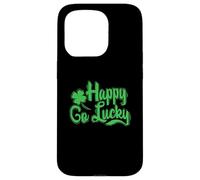 Fête de la Saint-Patrick Happy Go Lucky Coque pour iPhone 15 Pro