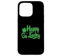 Fête de la Saint-Patrick Happy Go Lucky Coque pour iPhone 15 Pro Max
