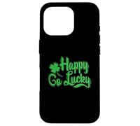 Fête de la Saint-Patrick Happy Go Lucky Coque pour iPhone 16 Pro