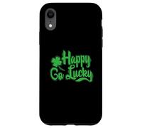 Fête de la Saint-Patrick Happy Go Lucky Coque pour iPhone XR