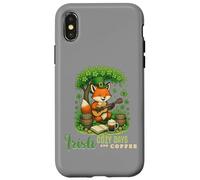 Fête de la Saint-Patrick Irish Cozy Days - Art de Renard Musicien Mignon Coque pour iPhone X/XS