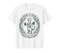 Fête de la Saint-Patrick Irish Pine Marten Pub to Pub T-Shirt