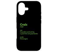 Fête de la Saint-Patrick Irlandais Craic Trendy Word Definition Party Coque pour iPhone 17