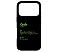 Fête de la Saint-Patrick Irlandais Craic Trendy Word Definition Party Coque pour iPhone 17 Pro
