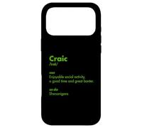 Fête de la Saint-Patrick Irlandais Craic Trendy Word Definition Party Coque pour iPhone 17 Pro Max