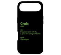 Fête de la Saint-Patrick Irlandais Craic Trendy Word Definition Party Coque pour iPhone Air
