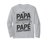 Fête de Papé Humour Drôle Papa Formidable Papé Exceptionnel Manche Longue