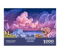 Fête de Plage de Dinosaures Puzzle 1000 Pièces 52x38cm/1000pcs, - Jeux Éducatifs Créatifs, Relaxants & Décoratifs, Cadeau pour Tous