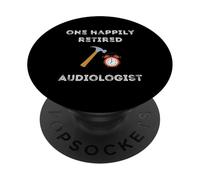 Fête de Retraite anticipée d'audiologiste à la Retraite drôle PopSockets PopGrip Adhésif