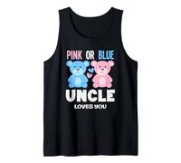 Fête de révélation du Sexe de l'ours Rose ou Bleu Uncle Loves You Bear Débardeur