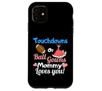 Fête de révélation du Sexe féminin Mommy Loves You sur Le thème du Football Coque pour iPhone 11