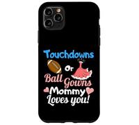 Fête de révélation du Sexe féminin Mommy Loves You sur Le thème du Football Coque pour iPhone 11 Pro Max