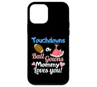 Fête de révélation du Sexe féminin Mommy Loves You sur Le thème du Football Coque pour iPhone 12 Mini