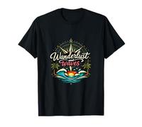 Fête de Vacances permanente Wanderlust and Waves T-Shirt