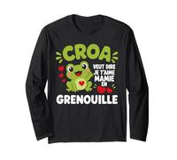 Fête des Grands mères Humour Grenouille Je t'aime Mamie Manche Longue