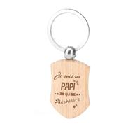 Fête des Grands Pères Cadeaux Noel Cadeau Papy Fête Papi Cadeau Grand Pere, Porte-clés en Bois Pour Grand-père, Cadeaux Anniversaire Fete des Peres Fêtes des Grands Pères Porte Clef Voiture