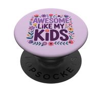 Fête des mères Amusante et géniale comme Mes Enfants PopSockets PopGrip Adhésif