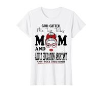 Fête des mères bénie pour Maman et Assistante d'éducation des Adultes T-Shirt