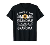 Fête des mères Blessed To Be Called Mom Grandma Great Grandma T-Shirt