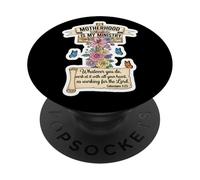 Fête des Mères chrétienne Motherhood is My Ministry Mom Mama PopSockets PopGrip Adhésif