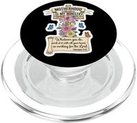 Fête des Mères chrétienne Motherhood is My Ministry Mom Mama PopSockets PopGrip pour MagSafe