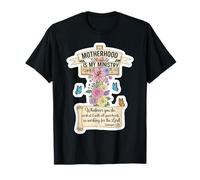 Fête des Mères chrétienne Motherhood is My Ministry Mom Mama T-Shirt