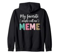 Fête des mères drôle My Favorite People Call Me Meme Mama Sweat à Capuche