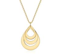 Fête des mères gravé gouttelette d’eau collier titane acier serrure os chaîne goutte d’eau pendentif couple meilleur ami cadeau