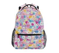 Fête Des Parents - Belles Fleurs Sac À Dos Antivol Sacs A Dos Léger Sacs D'École Pour Vélo Femme Quotidienne 29X40Cm