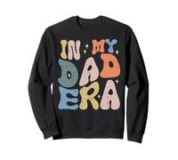 Fête des pères à l'ère des Papas rétro Papa Daddy Dada Groovy Hippie Sweatshirt