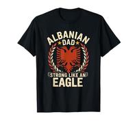 Fête Des Pères Albanais Skenderbeg Albanie Fier Papa T-Shirt