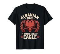 Fête Des Pères Albanais Skenderbeg Albanie Fier Papa T-Shirt