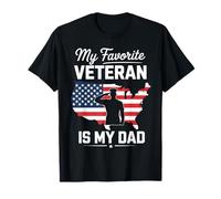 Fête des pères anciens combattants Mon vétéran préféré est mon papa T-Shirt