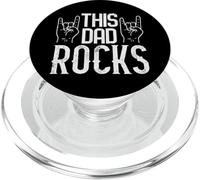 Fête des pères avec Inscription « This Dad Rocks » - Musique pour Papa PopSockets PopGrip pour MagSafe