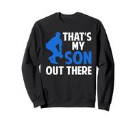 Fête des Pères Baseball Dad Parent Sweatshirt