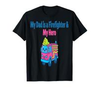 Fête des pères des Pompiers Mon père est Un Pompier, Mon héros T-Shirt
