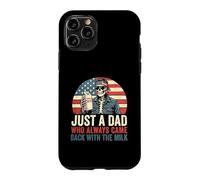 Fête des pères Just a Dad Who Always Came Back with The Milk Coque pour iPhone 11 Pro
