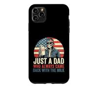 Fête des pères Just a Dad Who Always Came Back with The Milk Coque pour iPhone 11 Pro Max