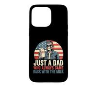 Fête des pères Just a Dad Who Always Came Back with The Milk Coque pour iPhone 15 Pro Max