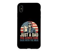 Fête des pères Just a Dad Who Always Came Back with The Milk Coque pour iPhone XS Max