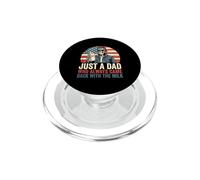 Fête des pères Just a Dad Who Always Came Back with The Milk PopSockets PopGrip pour MagSafe