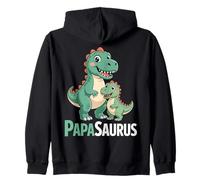Fête des pères Papasaurus Drôle de Dino Enfants Papa Sweat à Capuche