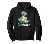 Fête des pères Papasaurus Drôle de Dino Enfants Papa Sweat à Capuche