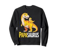 Fête des pères Papasaurus Drôle de Dino Enfants Papa Sweatshirt