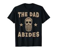 Fête des Pères The Dad Abides Funny Daddy Papa Parodie Humour Men T-Shirt