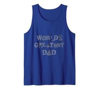 Fête des pères World's Greatest Dad Débardeur, Homme, Bleu Royal, XL